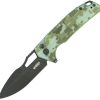 Kubey RDF Button Lock Camo G10 Folding Knife