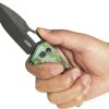Kubey RDF Button Lock Camo G10 Folding Knife