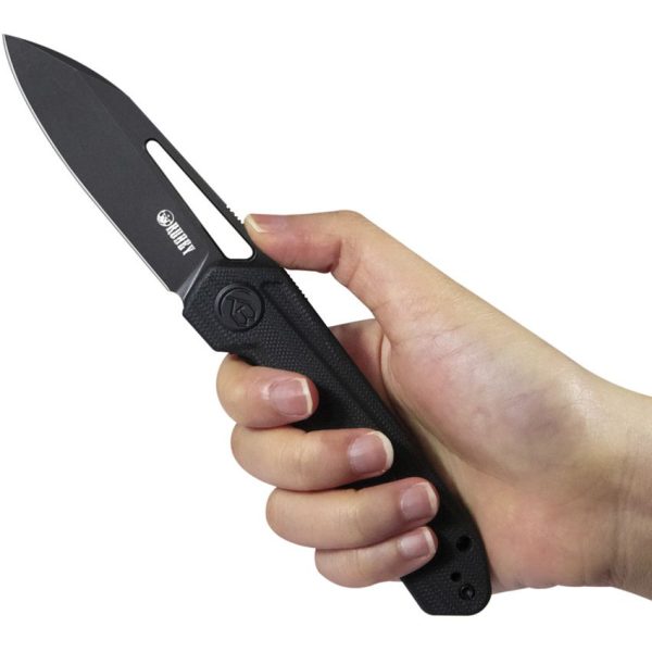 Kubey Royal Linerlock Black G10 Folding Knife