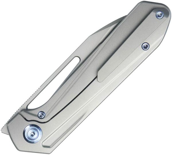 Kubey Royal Framelock Titanium Gray M390 Blade