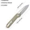 Kubey Royal Linerlock Tan - 14C28N G10