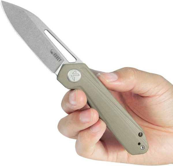 Kubey Royal Linerlock Tan - 14C28N G10