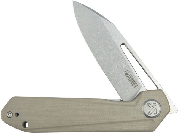 Kubey Royal Linerlock Tan - 14C28N G10