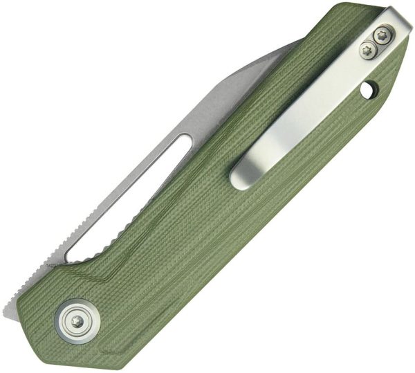 KUB321S_add_01.jpg Kubey Royal Linerlock OD Green - 14C28N G10