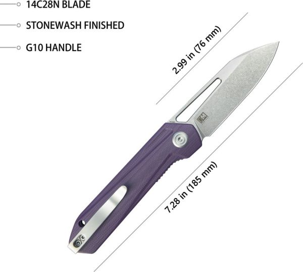 Kubey Royal Linerlock Purple - 14C28N G10