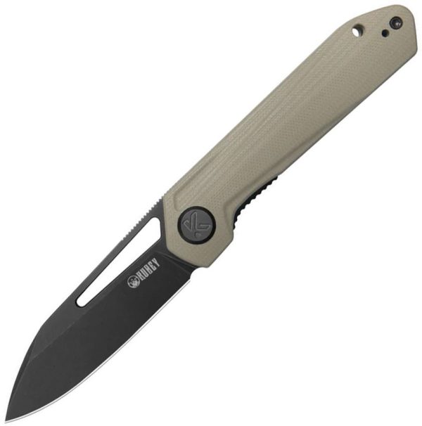 Kubey Royal Linerlock Folding Knife - Khaki G10