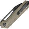 Kubey Royal Linerlock Folding Knife - Khaki G10