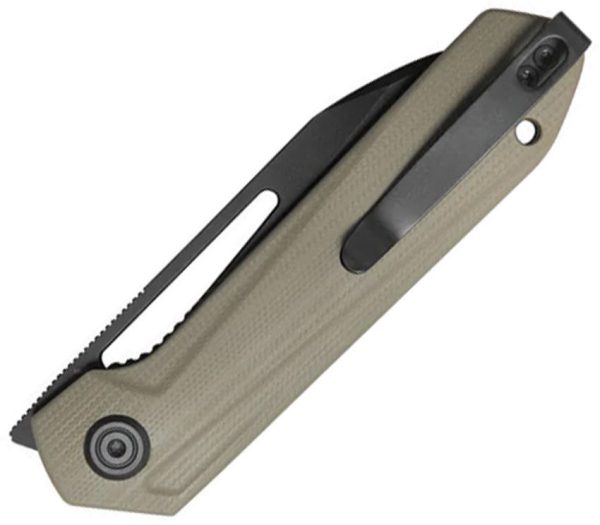 Kubey Royal Linerlock Folding Knife - Khaki G10