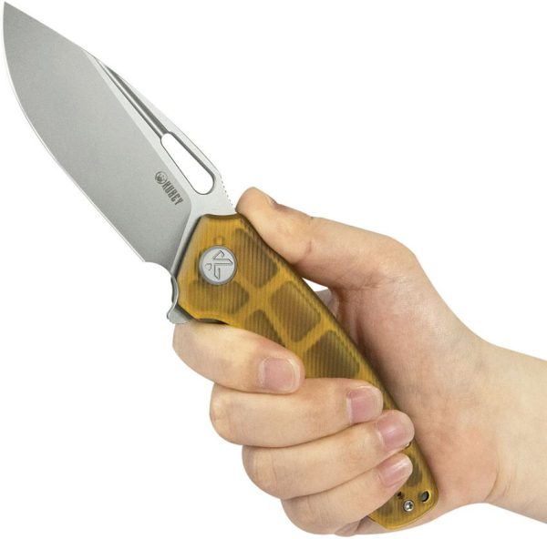 Kubey Tityus Linerlock Ultem - Stonewash 14C28N