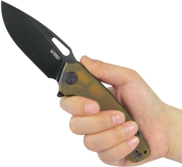 Kubey Tityus Linerlock Ultem - BlackWash 14C28N