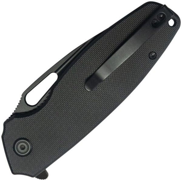 Kubey Tityus BlackWash Linerlock - Black G10