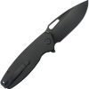 Kubey Tityus BlackWash Linerlock - Black G10