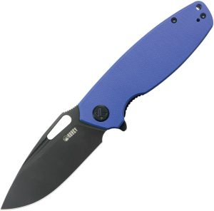Kubey Tityus BlackWash Linerlock - Blue G10