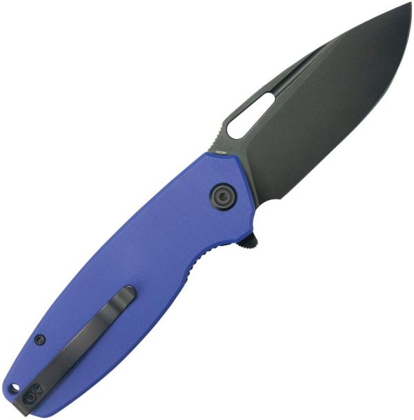 Kubey Tityus BlackWash Linerlock - Blue G10