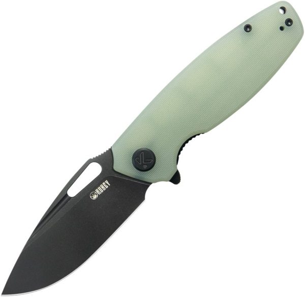 Kubey Tityus BlackWash Linerlock - Jade G10