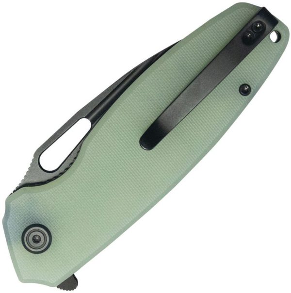 Kubey Tityus BlackWash Linerlock - Jade G10