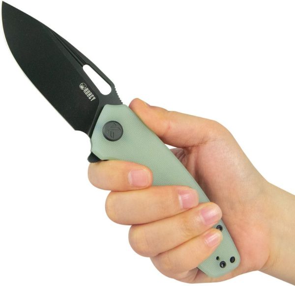 Kubey Tityus BlackWash Linerlock - Jade G10