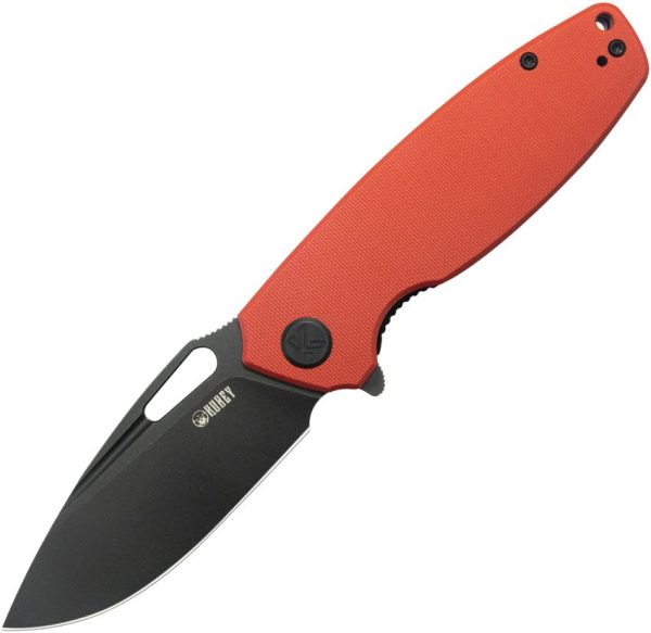 Kubey Tityus BlackWash Linerlock - Red G10