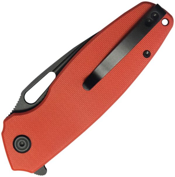 Kubey Tityus BlackWash Linerlock - Red G10