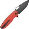 Kubey Tityus BlackWash Linerlock - Red G10