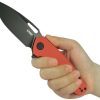 Kubey Tityus BlackWash Linerlock - Red G10