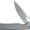 KB Knives Hydro Framelock Folding Knife 3" M390 Gray Titanium