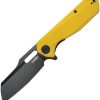 KUB328E.jpg Kubey Atlas Linerlock - Yellow G10 Stonewash Blade
