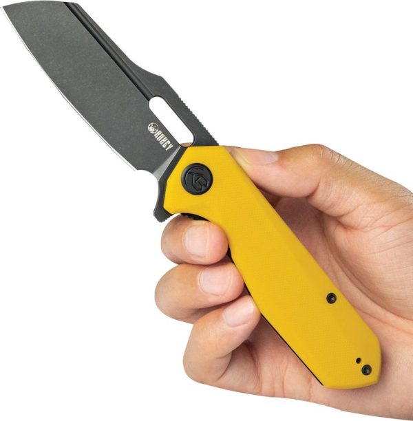 KUB328E_add_03.jpg Kubey Atlas Linerlock - Yellow G10 Stonewash Blade