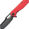 KUB328F.jpg Kubey Atlas Linerlock - Red G10 Stonewash Blade