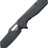 Kubey Atlas Linerlock - Black G10 Stonewash Blade
