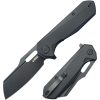 Kubey Atlas Linerlock - Black G10 Stonewash Blade