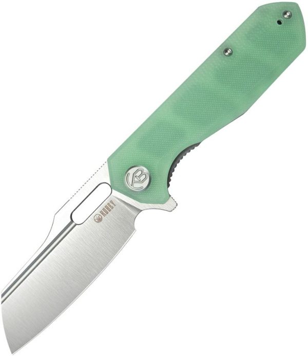 Kubey Atlas Linerlock - Jade G10 Satin Blade