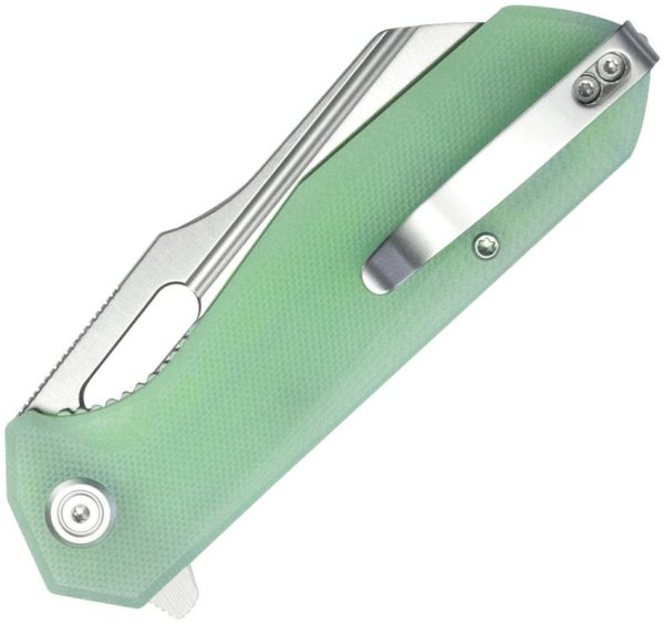 Kubey Atlas Linerlock - Jade G10 Satin Blade