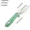 Kubey Atlas Linerlock - Jade G10 Satin Blade