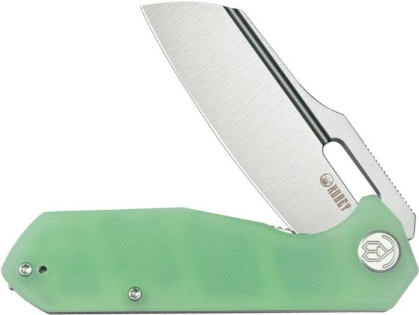 Kubey Atlas Linerlock - Jade G10 Satin Blade