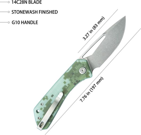 Kubey Thalia Front Flipper - Digital Camo G10