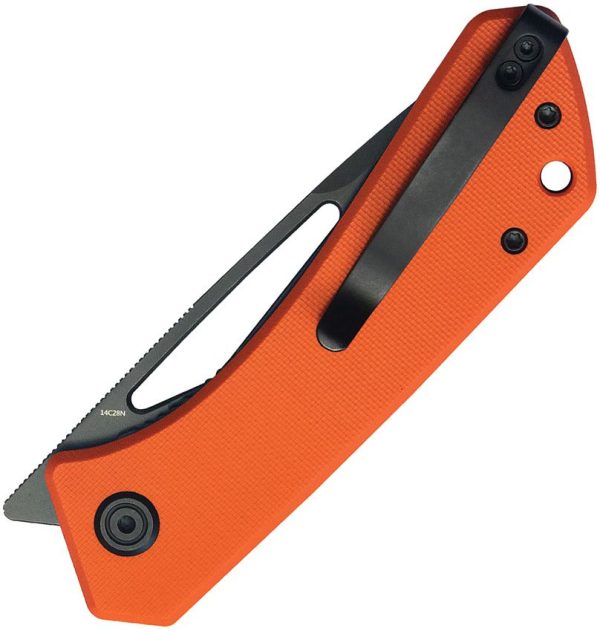 Kubey Thalia Front Flipper Orange G10 - 14C28N