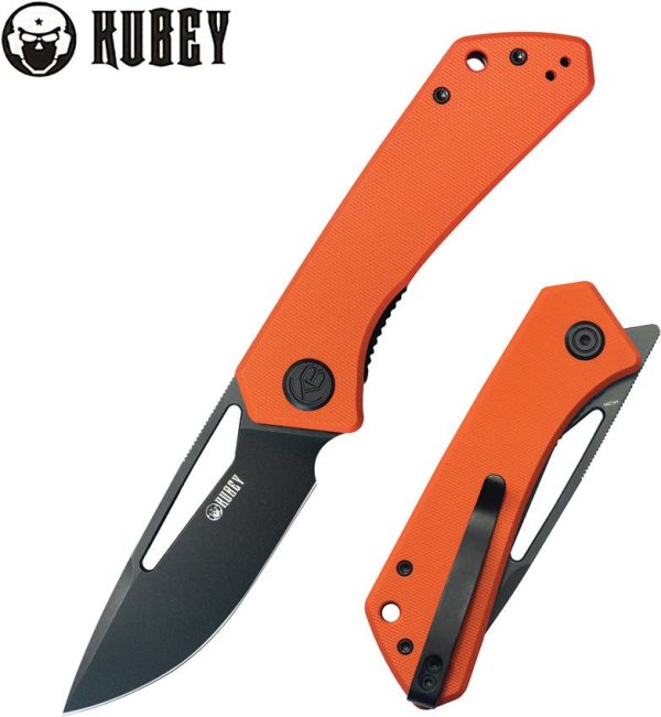 Kubey Thalia Front Flipper Orange G10 - 14C28N