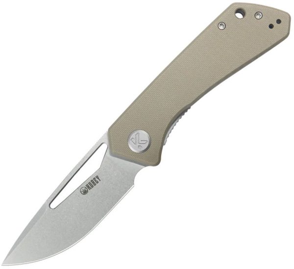 Kubey Thalia Front Flipper Tan G10 - 14C28N