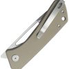 Kubey Thalia Front Flipper Tan G10 - 14C28N