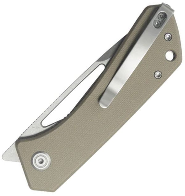 Kubey Thalia Front Flipper Tan G10 - 14C28N
