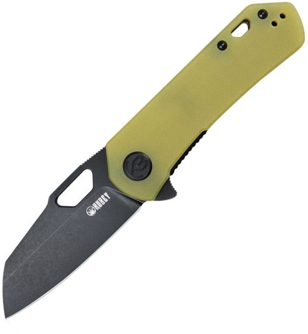 Kubey Duroc Linerlock Yellow G10 - D2 Tool Steel
