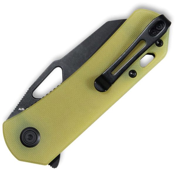 Kubey Duroc Linerlock Yellow G10 - D2 Tool Steel