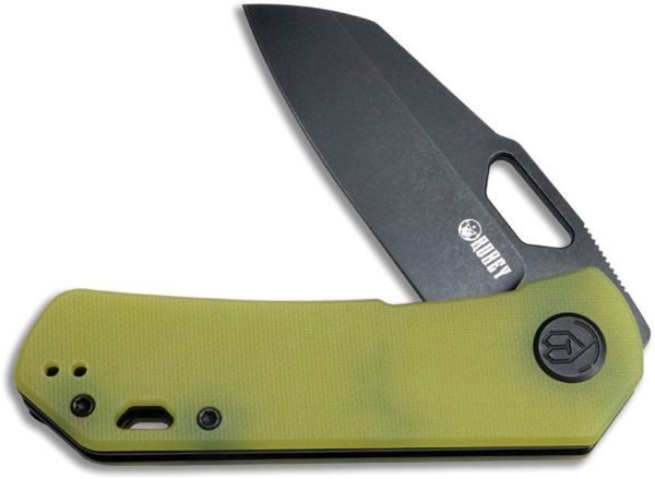 Kubey Duroc Linerlock Yellow G10 - D2 Tool Steel