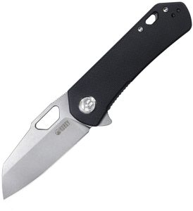 Kubey Duroc Linerlock Folding Knife - Black G10