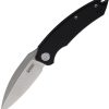 KUB333A.jpg Kubey Leaf Linerlock Folding Knife - Black G10