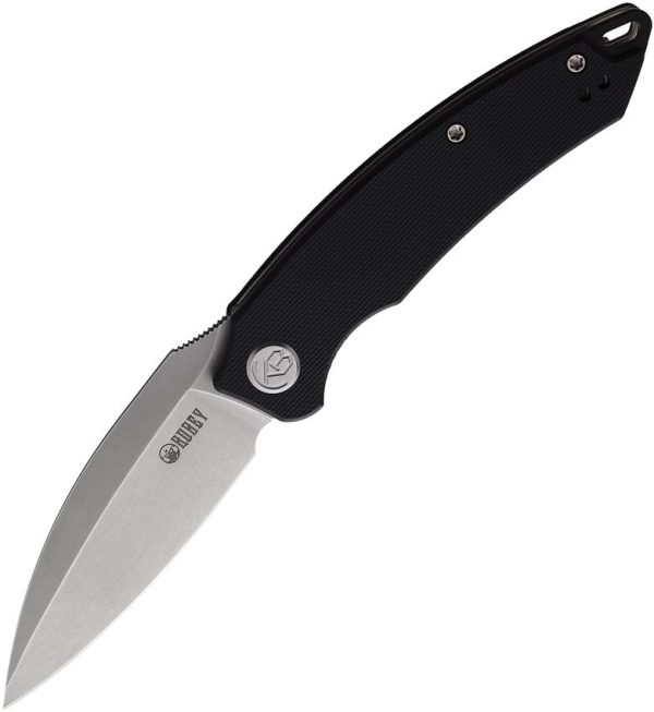 KUB333A.jpg Kubey Leaf Linerlock Folding Knife - Black G10