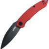 KUB333B.jpg Kubey Leaf Linerlock Folding Knife - Red G10