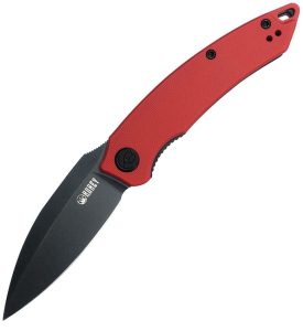 Kubey Leaf Linerlock Folding Knife - Red G10