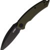 KUB333C.jpg Kubey Leaf Linerlock Folding Knife - OD Green G10